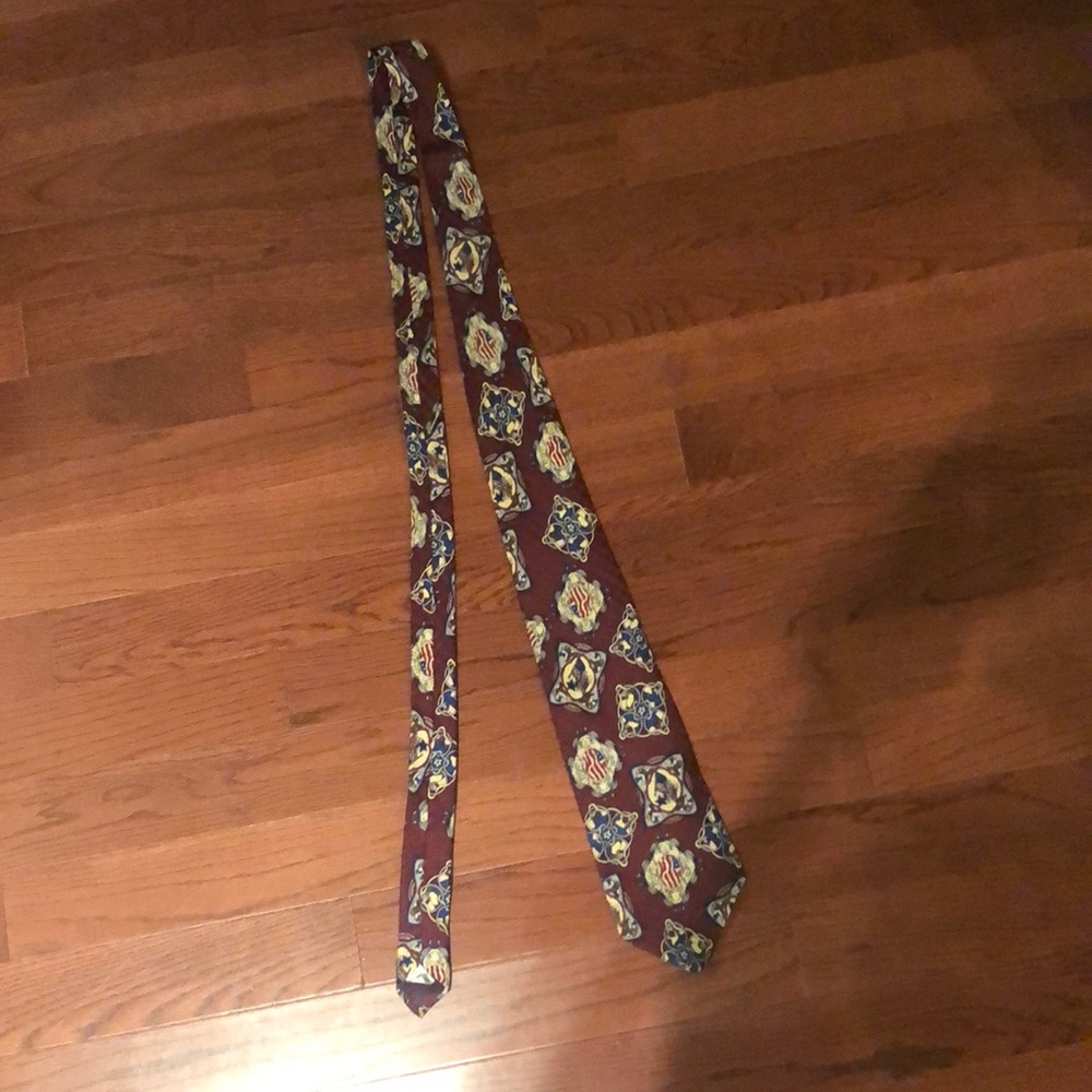 Patriotic silk tie